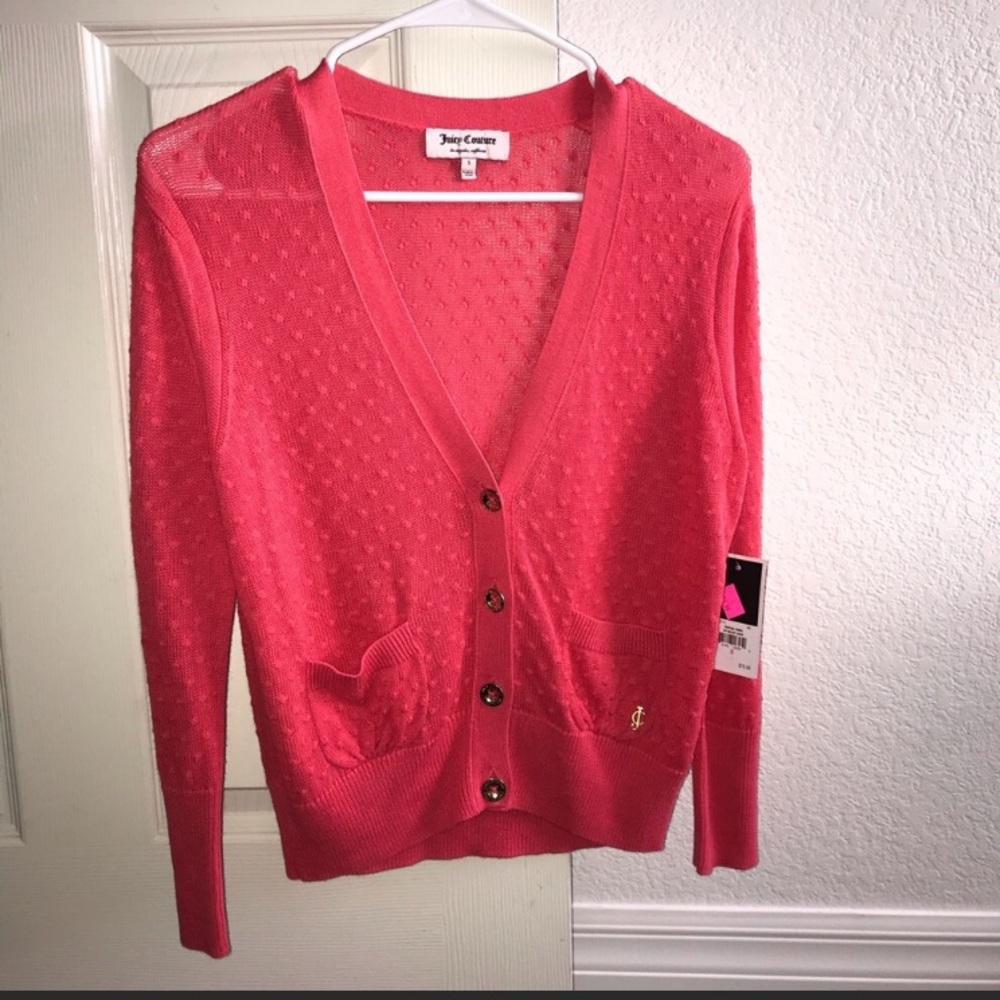 JUICY COUTURE SWEATER PINK NEW WITH TAGS